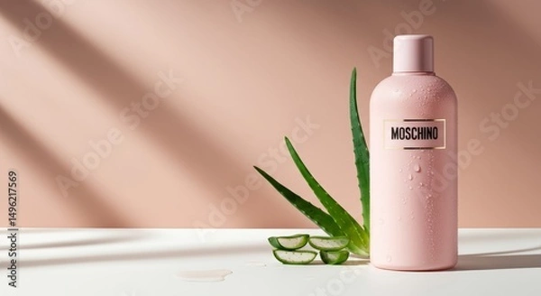 Obraz a shampoo bottle mockup