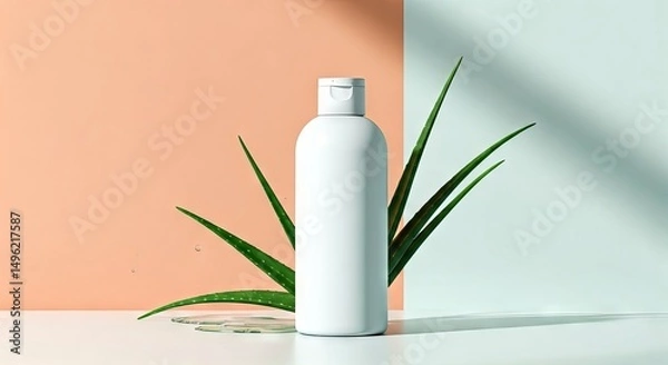 Obraz a shampoo bottle mockup