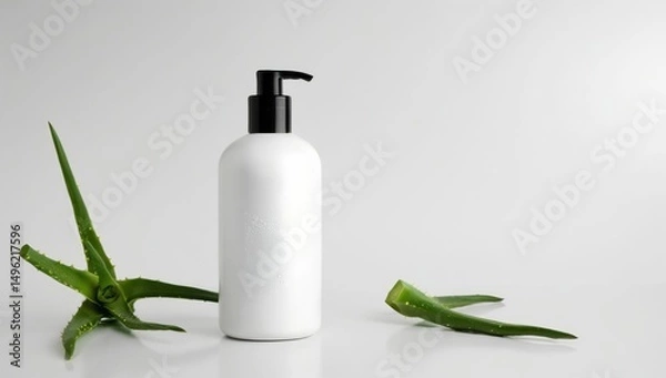 Obraz a shampoo bottle mockup