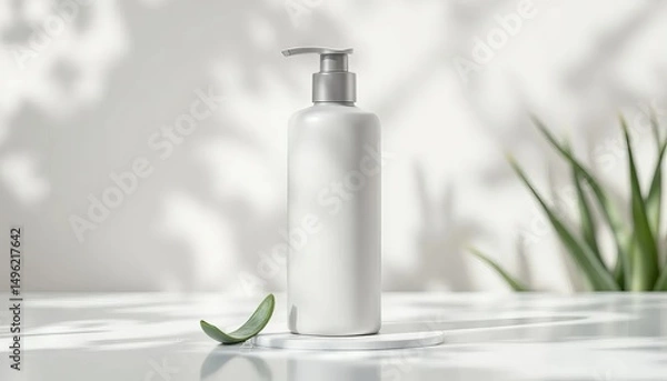Obraz a shampoo bottle mockup