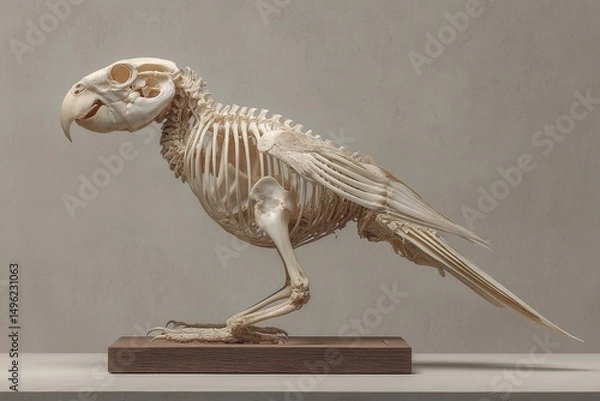 Fototapeta Parrot Skeleton Display.