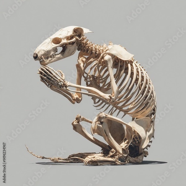 Fototapeta Rat Skeleton Pose.