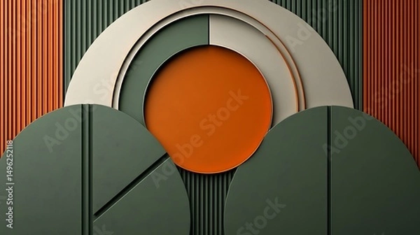 Obraz Abstract Geometric Wall Art.