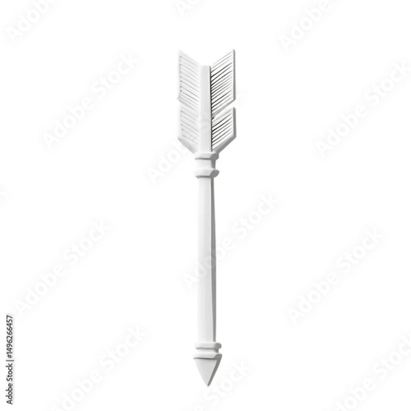 Fototapeta Minimal Arrow with a Clean Structure in Pure Isolated on Transparent Background