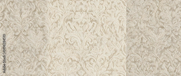 Fototapeta woven floral pattern wall covering - Seamless , pattern , background , tile