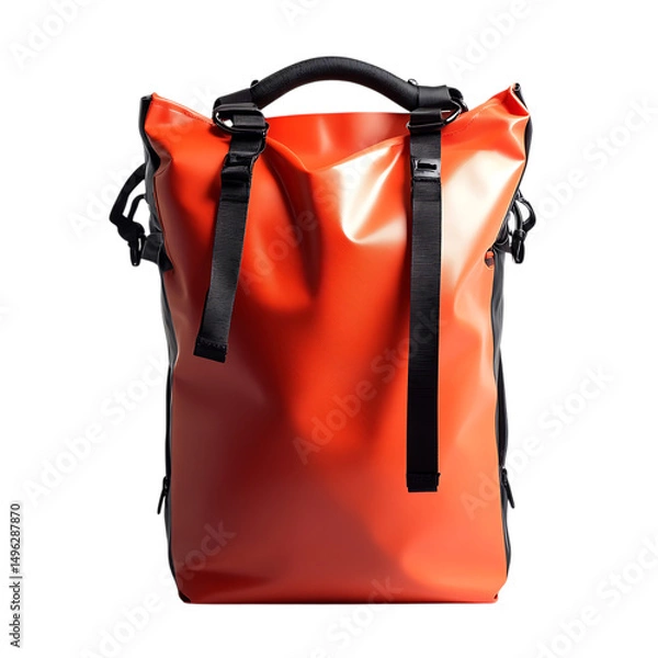 Obraz Modern Waterproof Dry Bag with a Crisp Streamlined Isolated on Transparent Background