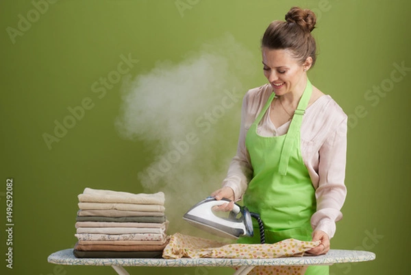 Obraz Ironing Day: A Cheerful Domestic Scene