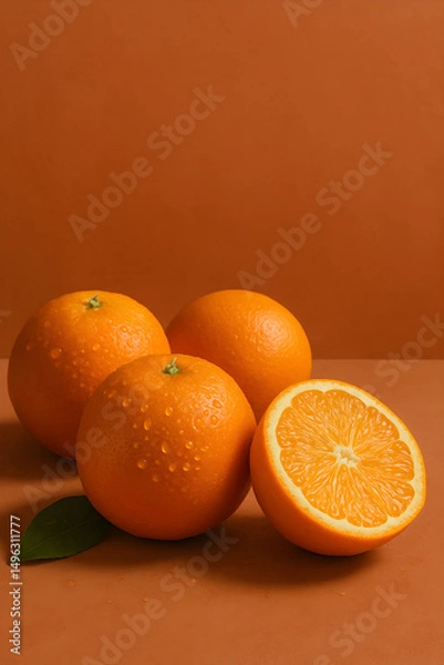 Obraz oranges on the table