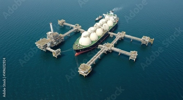 Obraz Gas tanker loading