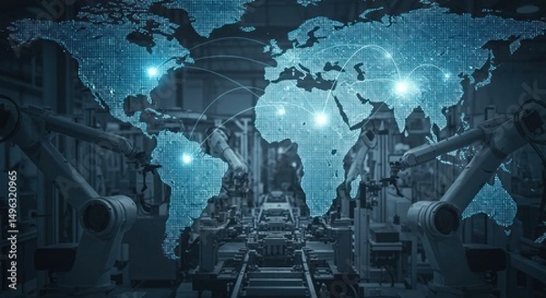 Obraz Global Manufacturing Process