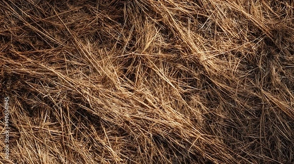 Obraz Brown Dry Grass Texture : Suitable for Be Used as Background and Content in Any Project (Print, Graphic Design, Blog Posts, Social Media Posts or Website Related to Environment Theme)