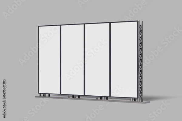 Fototapeta Video Wall Mockup. 3D Render