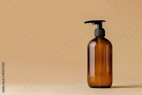 Obraz High Detail Visual of Small Pump Bottle Mockup Design