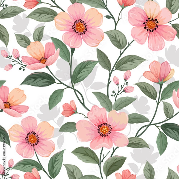 Fototapeta Flowers pattern1481