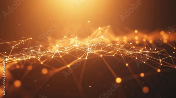 Obraz Futuristic data in cyberspace. 