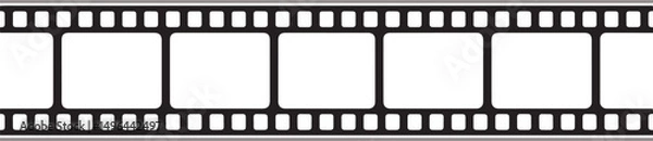 Obraz Film Strip Frame Vector with Transparent Background