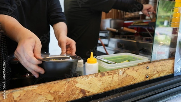 Obraz キッチンカーの厨房