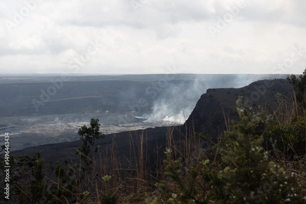 Obraz lava field in hawaii