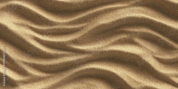 Fototapeta Close up view of natural sand wave patterns texture