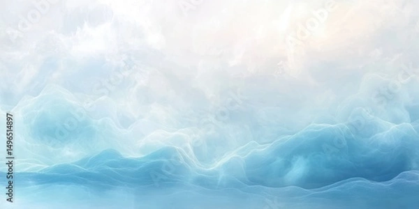 Fototapeta Calming water texture background with liquid reflections and blue tones