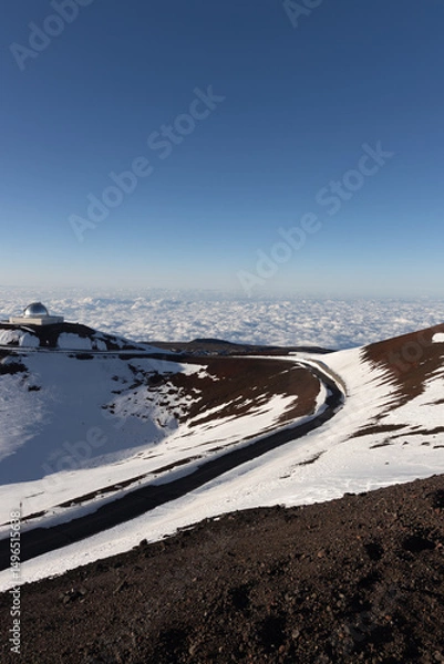 Obraz mona kea observatory area on big island hawaii