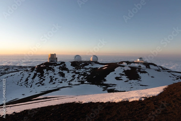 Obraz mona kea observatory area on big island hawaii
