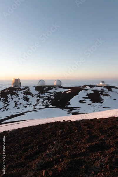 Obraz mona kea observatory area on big island hawaii