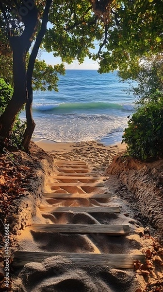 Obraz river and rocks