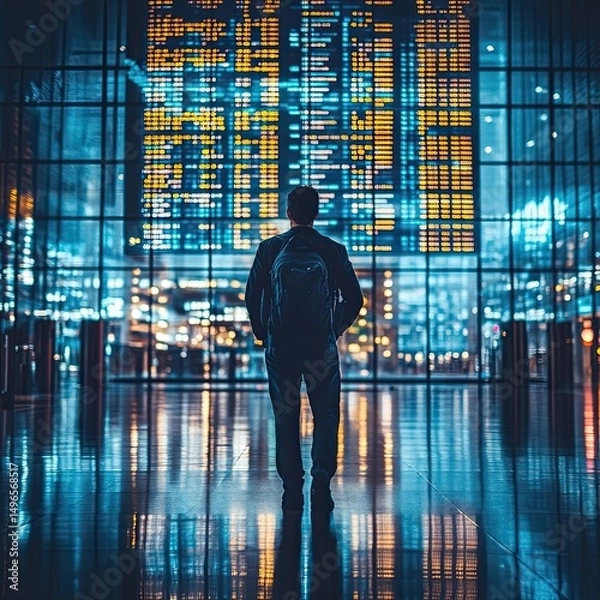 Fototapeta Corporate Travel Solutions streamlining booking, managing expenses, tracking itineraries, optimizing logistics, supporting business mobility, improving corporate travel efficiency