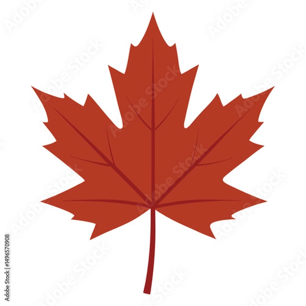 Fototapeta red maple leaf