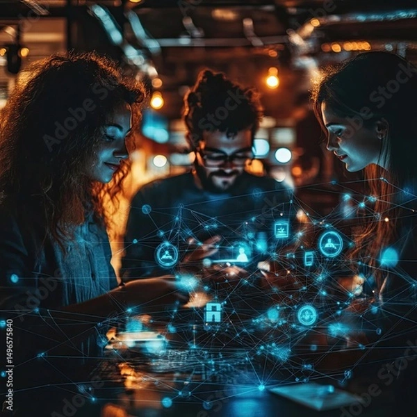 Fototapeta Crowd Marketing Solutions for Businesses - Platforms that leverage the power of crowdsourcing to enhance marketing efforts, gather customer insights, and increase brand visibility.