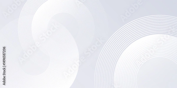 Fototapeta Abstract lines grey background with dynamic circle lines simple abstract modern design