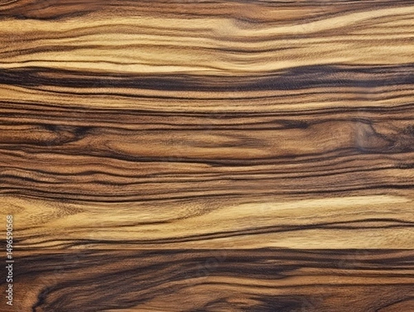 Fototapeta Exotic wood texture with dynamic grain pattern