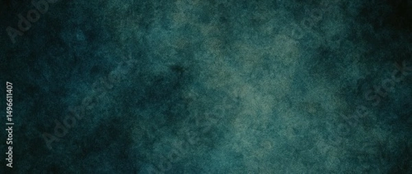 Fototapeta Generative AI, Dark grunge textured blue background surface