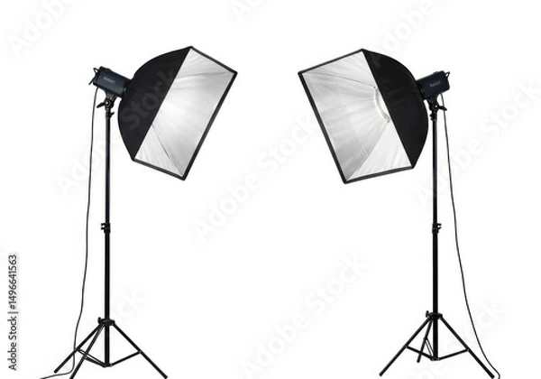 Obraz Studio lighting equipment isolated on white background