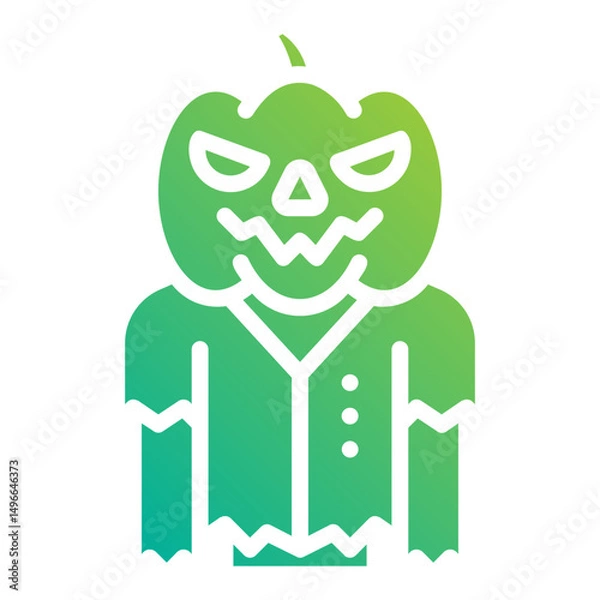Obraz Scarecrow. This is a vector single icon with a solid gradient style. It is suitable for any purpose, such as website design, mobile app design, logo design, etc.