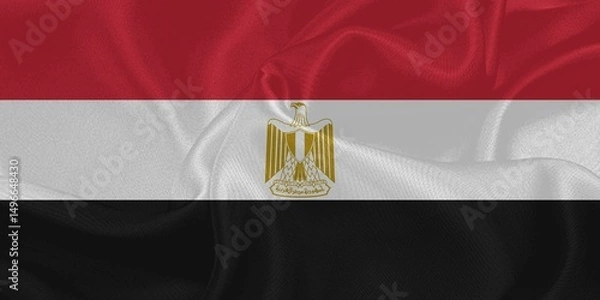 Obraz Egypt Flag Waving in The Wind