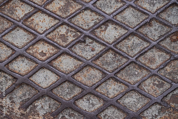 Obraz Rusty metal platec texture background