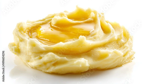 Fototapeta Delicious Mashed Potatoes with Melted Butter