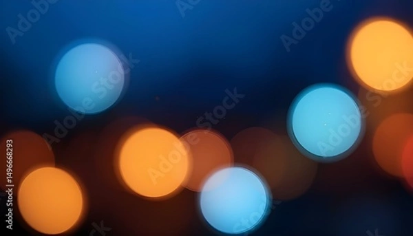 Fototapeta Dark Gradient Abstract Background in Black and Night Tones with Copy Space