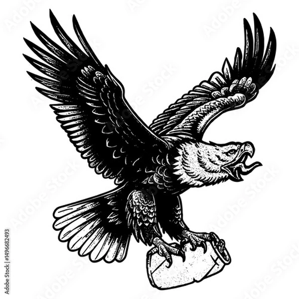 Fototapeta eagle in flight