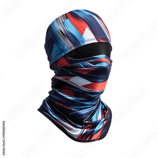 Fototapeta Sport Inspired Cooling Wrap with a Breathable Moist Isolated on Transparent Background