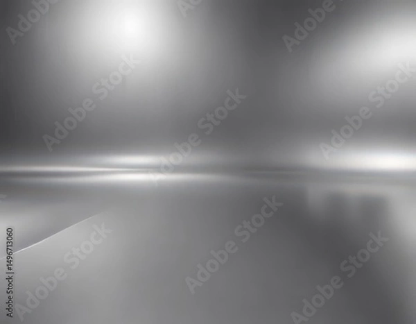 Fototapeta Sleek silver metallic backdrop, brushed texture  , pattern, smooth, modern