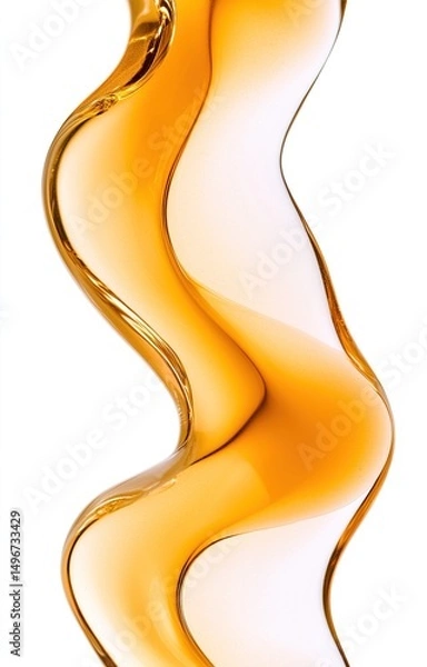 Fototapeta abstract background with golden waves
