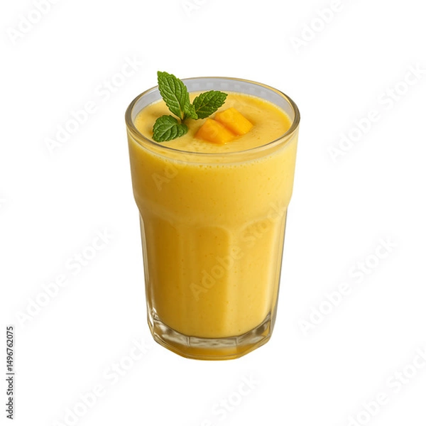 Obraz glass of fresh juice isolated on transparent or white background png