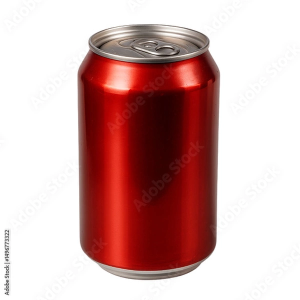Obraz red soda can isolated isolated on transparent or white background png