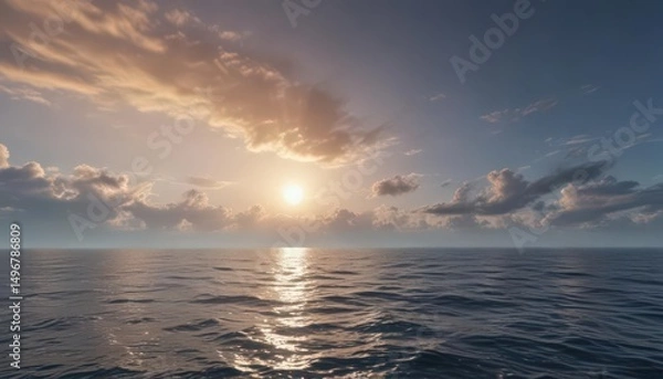 Obraz Deep ocean to gentle sky gradient, seamless texture,  color gradient,  image,  texture