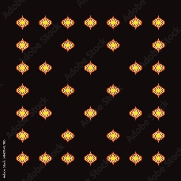 Fototapeta Abstract Ethnic Art, Geometric Design, Tribal Seamless Patterns, Fabric Patterns, Print Patterns, Art, Covers, Prints, Wallpaper, Carpet Design, Patterns on Products.