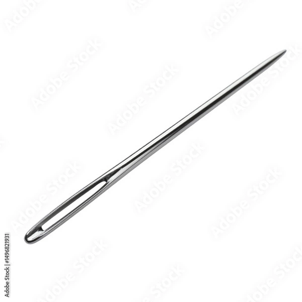 Fototapeta Metal crochet hook for crafting and knitting.