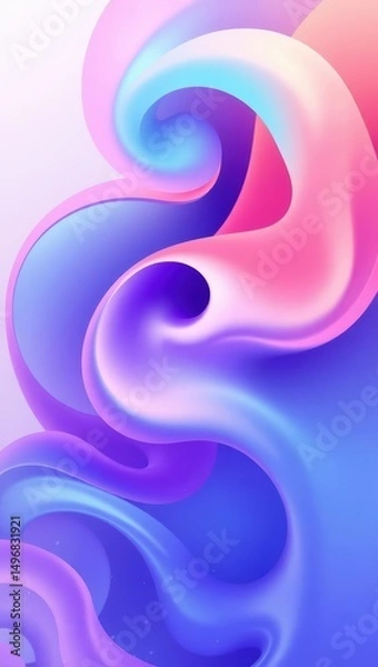 Obraz Mobile wallpaper,  abstract swirl pattern with shades of pink, blue, and purple blending together